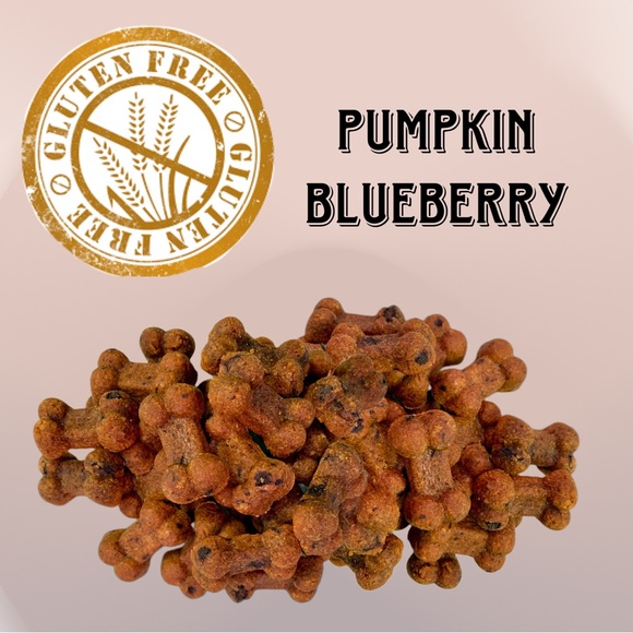 3 Pack Bundle Pumpkin Blueberry Bones Biscuits - All Natural - Picture 6 of 10